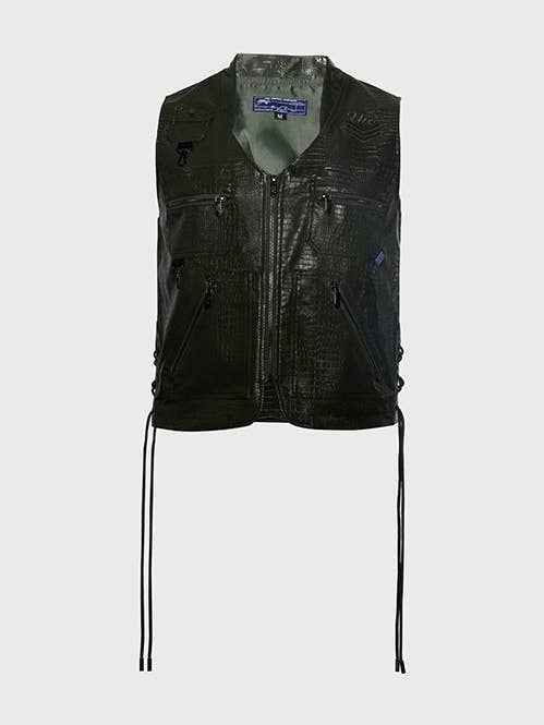 Krokodilleskind Fisherman Utility Vest for engroshandel hos hideout