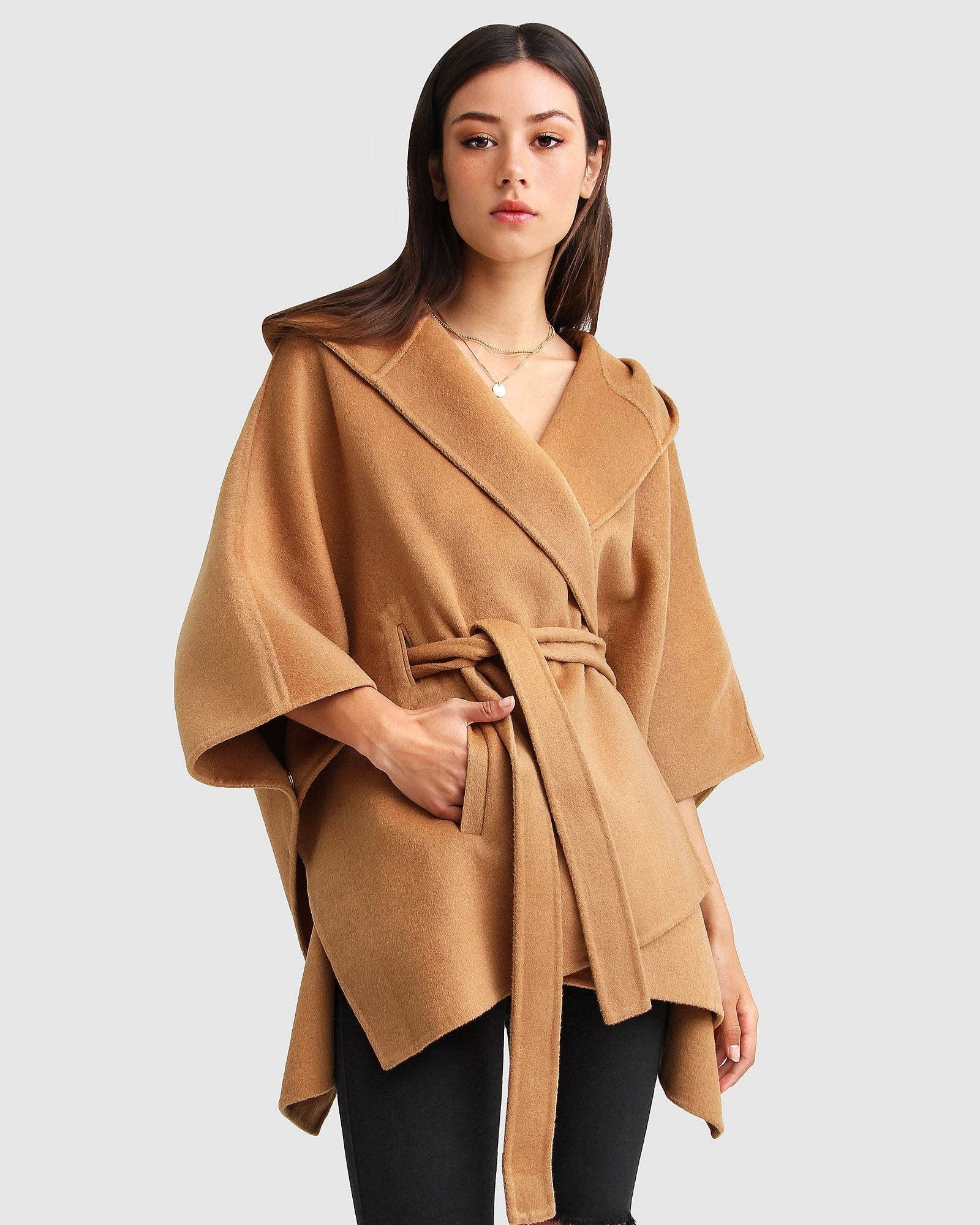 belle & bloom - Wholesale Cape – Women's - Jackson Landing Wool Blend Cape Coat2