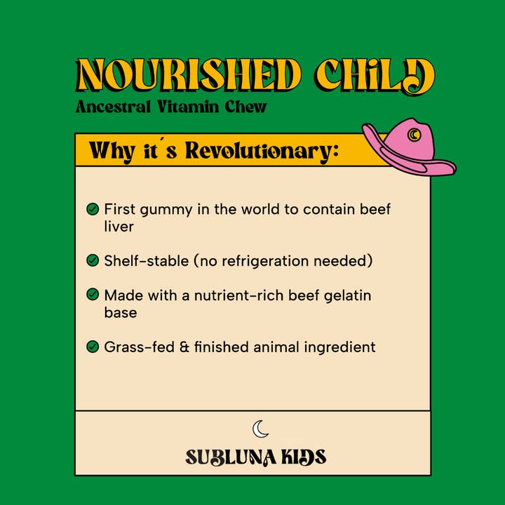 SubLuna - Wholesale Oral Supplement/Vitamin - Nourished Child: Ancestral Vitamin Gummy - Chocolate Cherry6