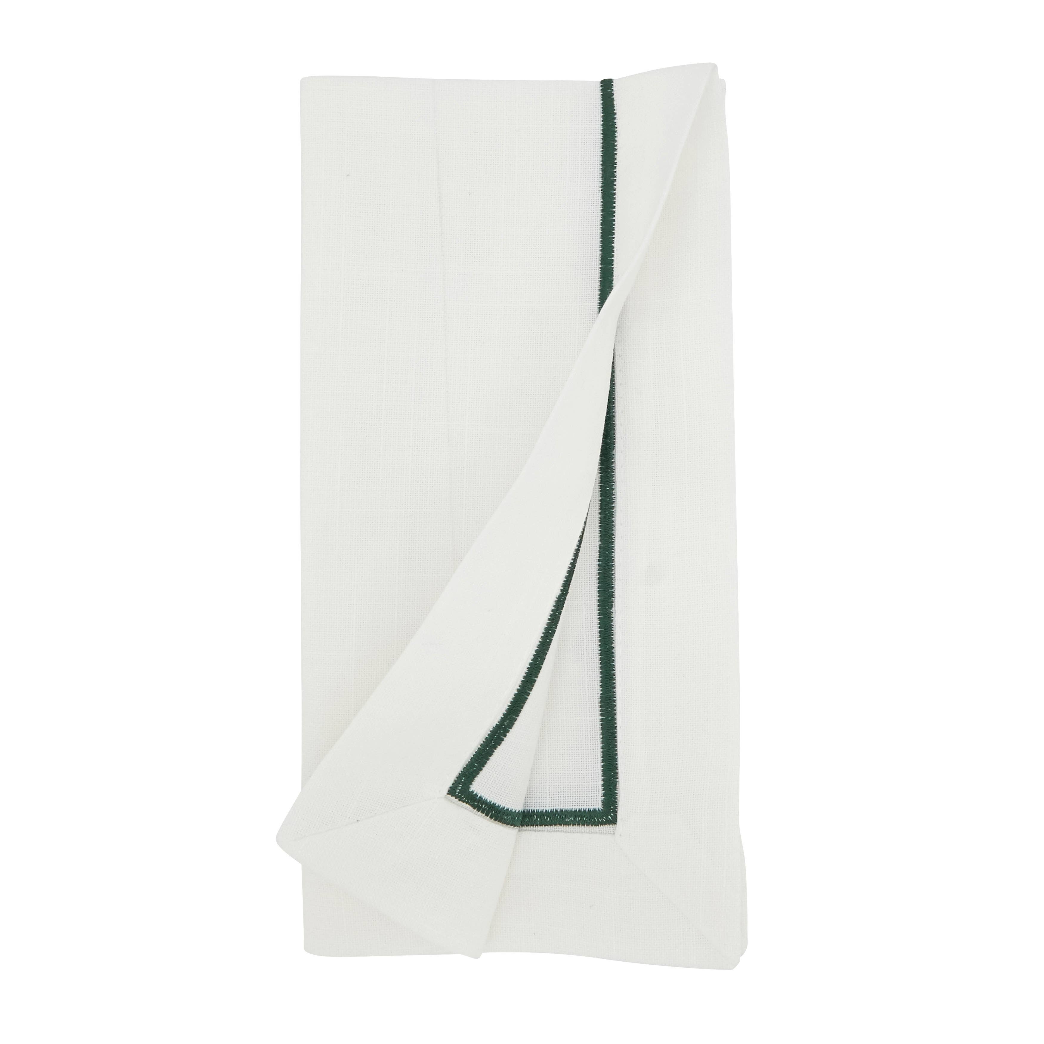 Saro Lifestyle - Wholesale Dinner & Cloth Napkin - Embroidered Line Design Napkin15