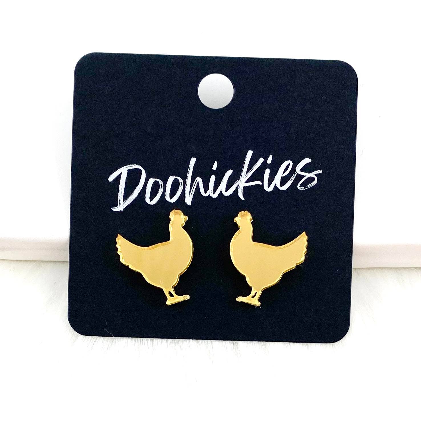 Doohickies - Wholesale Stud/Post Earrings - Show Animal Studs - Western Earrings0