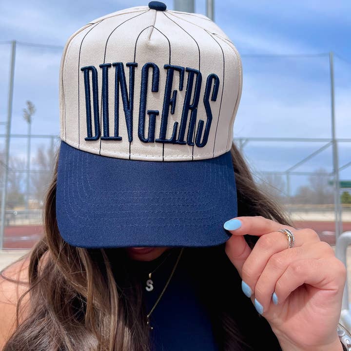 Dingers - Stripe Vintage Trucker Hat and other Purchase Wholesale softball hat. Free Returns & Net 60 Terms on Faire trending on Faire.