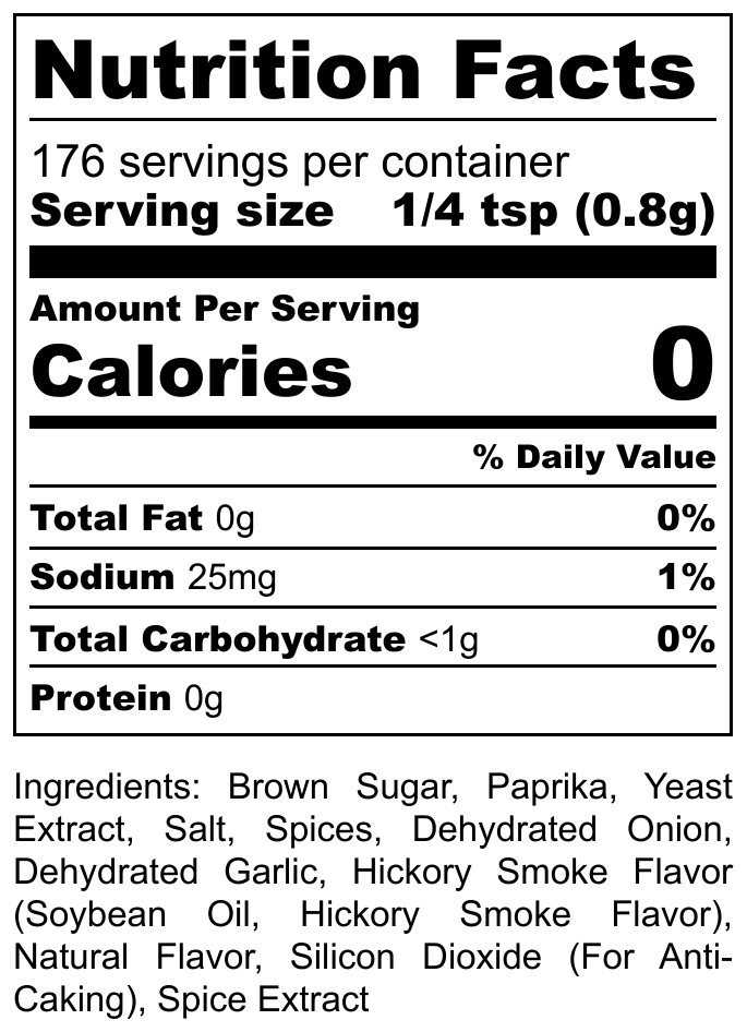 HI-West - Wholesale Dried Spice Mix - Hickory Bacon BBQ Seasoning4