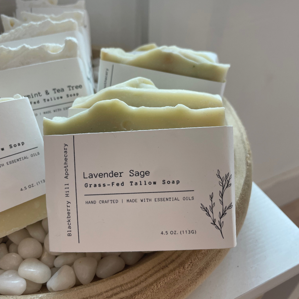 Blackberry Hill Apothecary - Vente Pains de savon - Savon au suif nourri à l'herbe de Blackberry Hill7