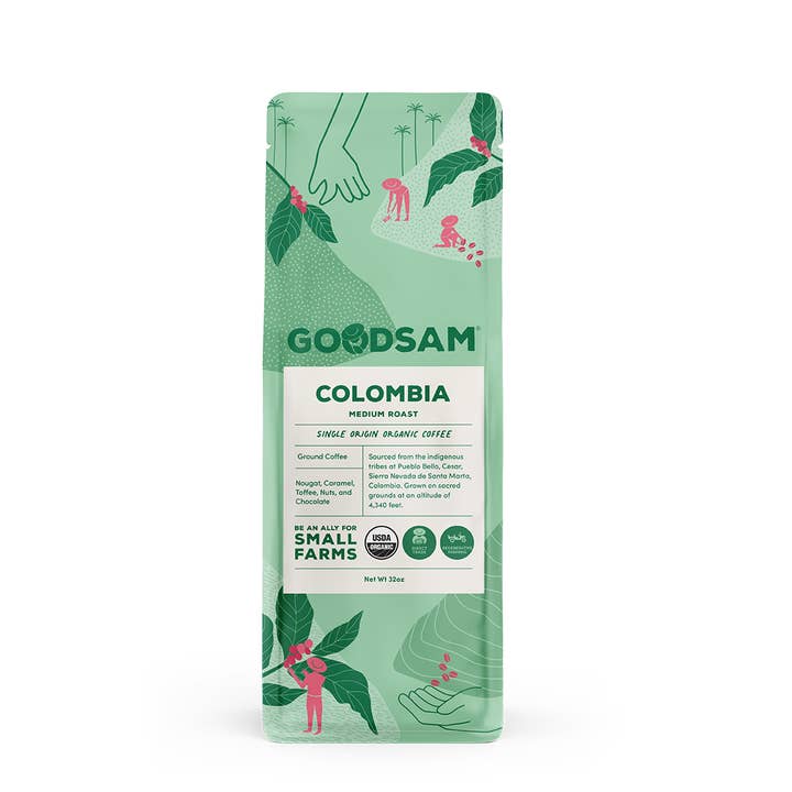 GoodSAM Foods - Wholesale Coffee Beans - Organic Ground Everyday Coffee, 32oz