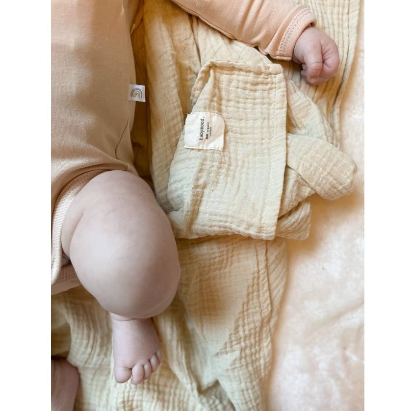 Organic Wrap Bodysuit Long Sleeves GOTS | Nude for wholesale on Faire1