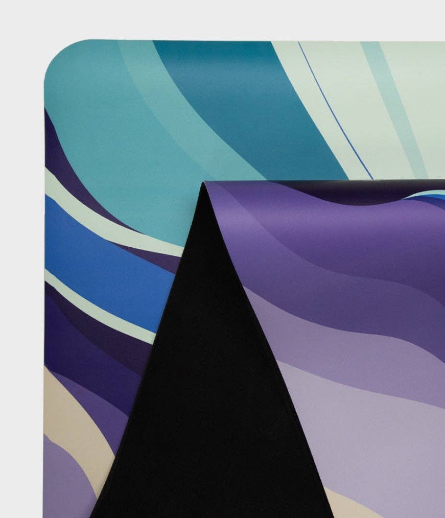 Sage green TeacherPro Designer Yoga Mat 4.5mm | Ocean Waves for wholesale on Faire1