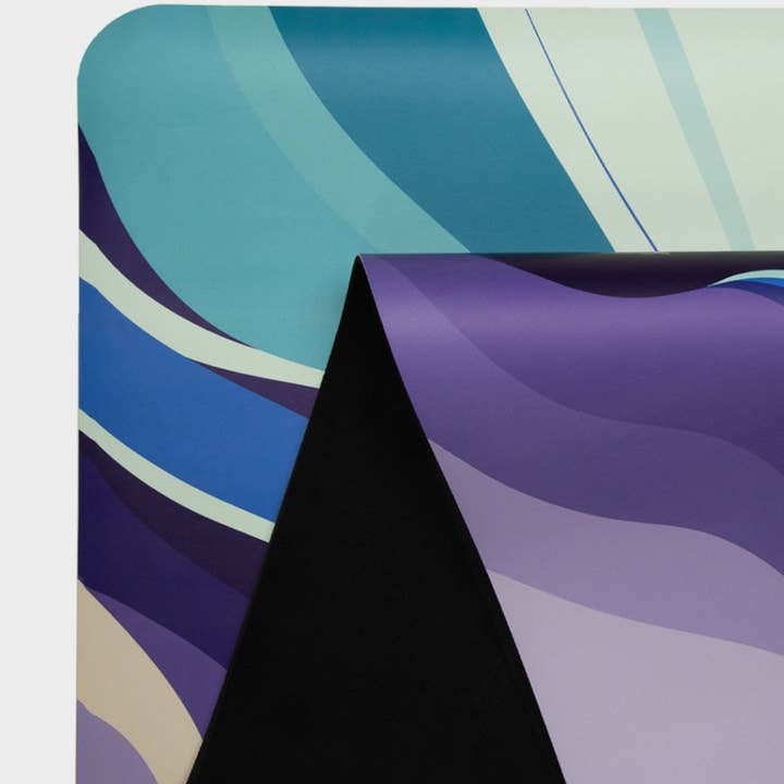 Sage green TeacherPro Designer Yoga Mat 4.5mm | Ocean Waves for wholesale on Faire1