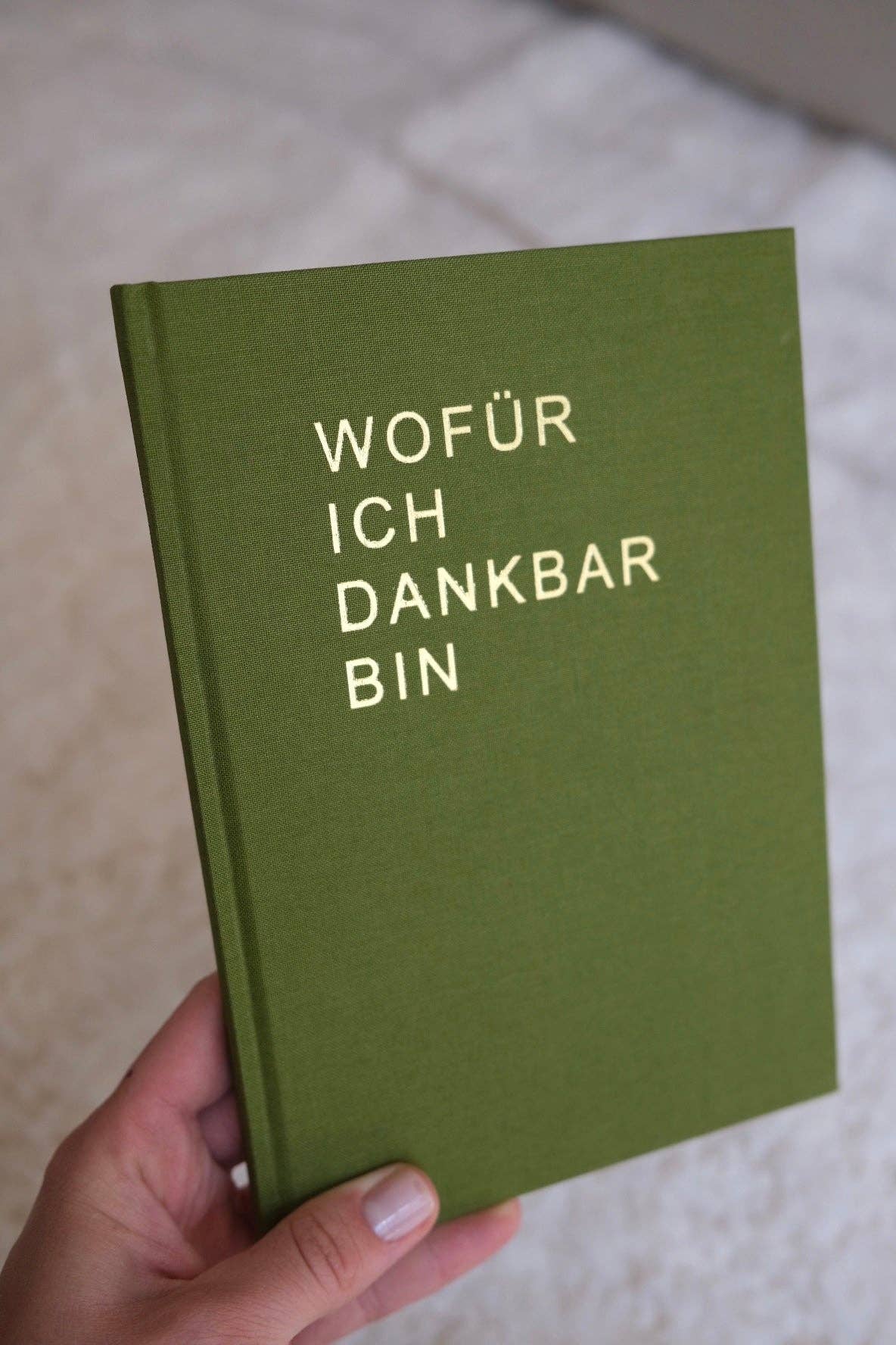 verdure THE LIFE BARN Gratitude Journal For What I Am Thankful Green for wholesale on Faire7