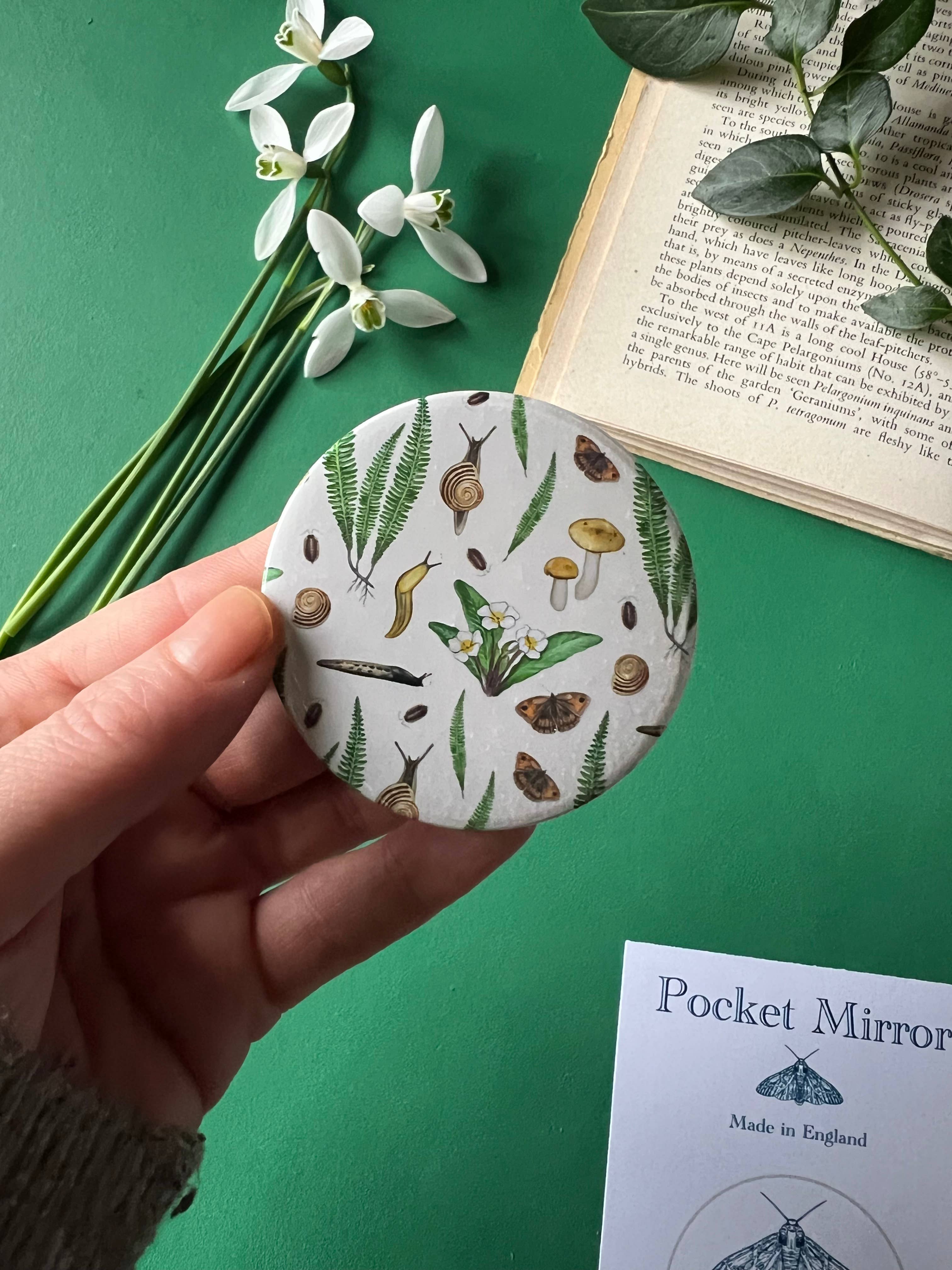 Tansy Moore - Wholesale Compact Mirror - Forest Floor Pocket Mirror1