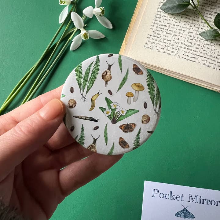 Tansy Moore - Wholesale Compact Mirror - Forest Floor Pocket Mirror1