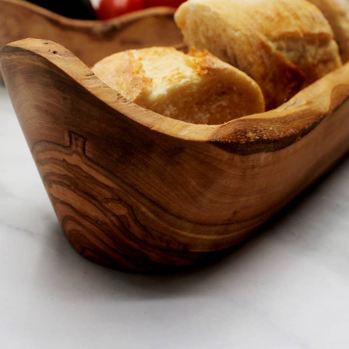 DAGDEG - Wholesale Decorative Plate/Dish/Bowl - Rustic fruit and bread bowl made of olive wood3