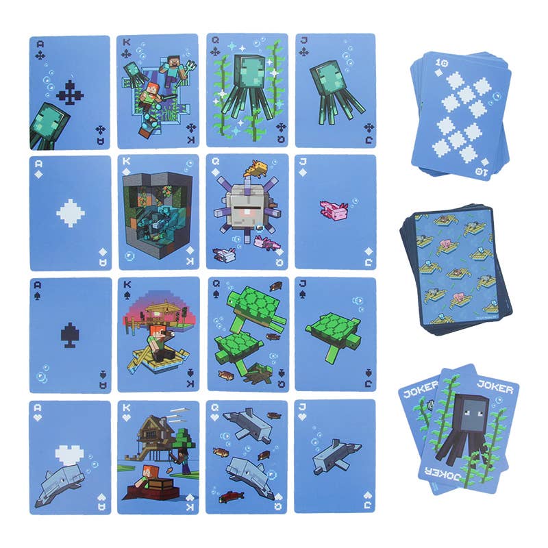 Paladone UK – wholesale Playing cards – Minecraft Waterproof Playing Cards1