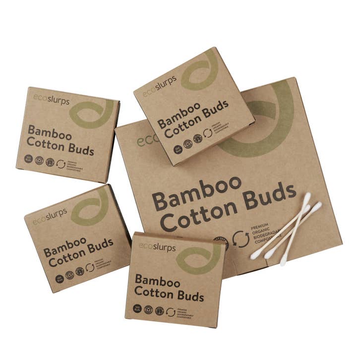 White Bamboo Cotton Buds - Eco friendly cotton swabs EcoSdlurp for wholesale on Faire1