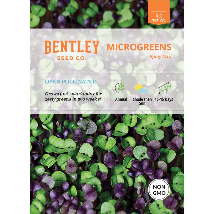 Bentley Seed Co. - Wholesale Plant Seeds - Microgreens, Spicy Mix Seed Packets