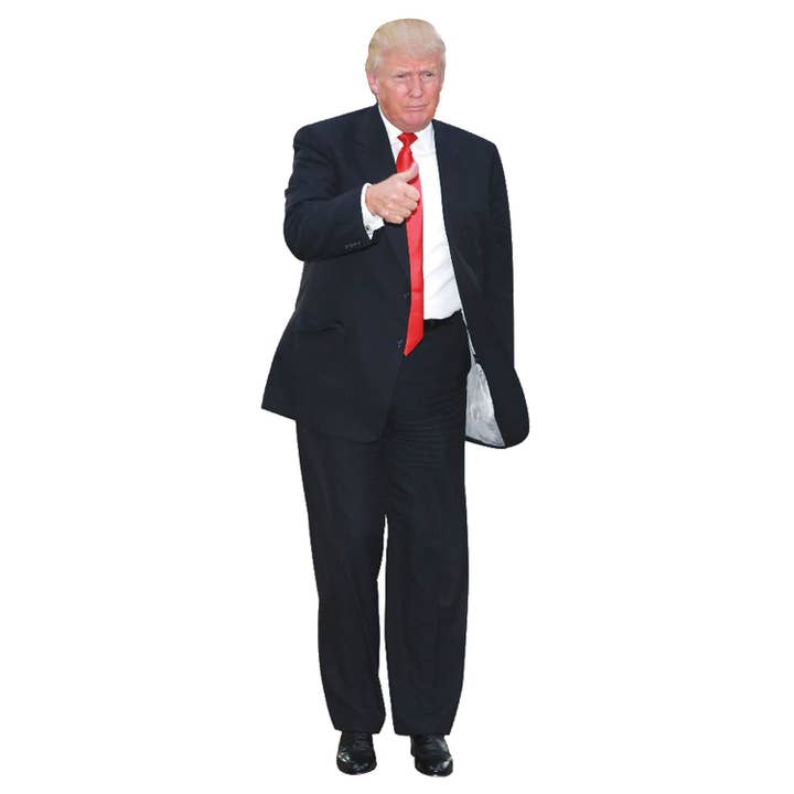 AAHS Enterprises - Wholesale Decorative Figurine - Cardboard Standup - Donald Trump Life Size -Red Tie-(6 Feet)