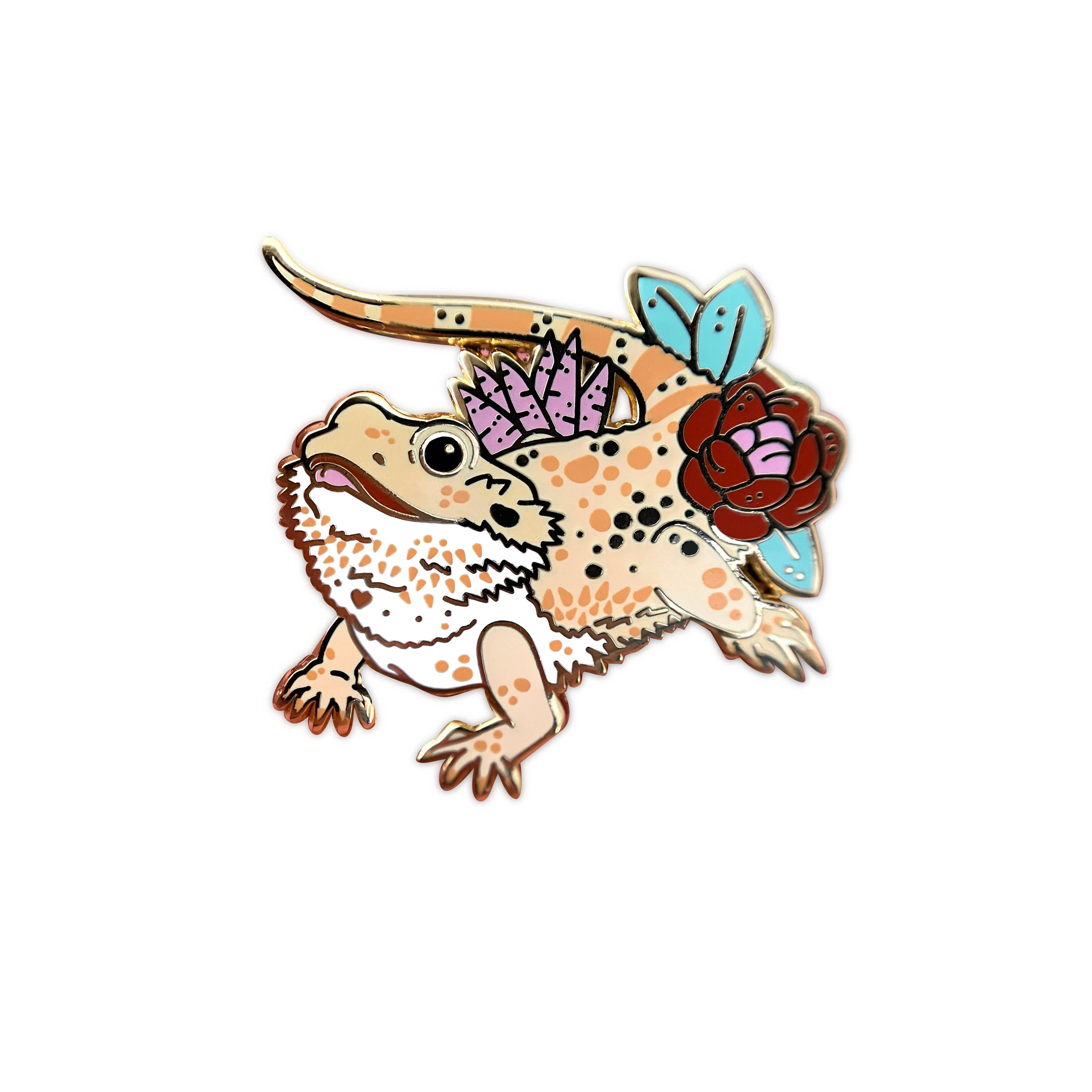 The Crowned Rabbit - Wholesale Lapel Pin/Button - Bearded Dragon Enamel Pin1