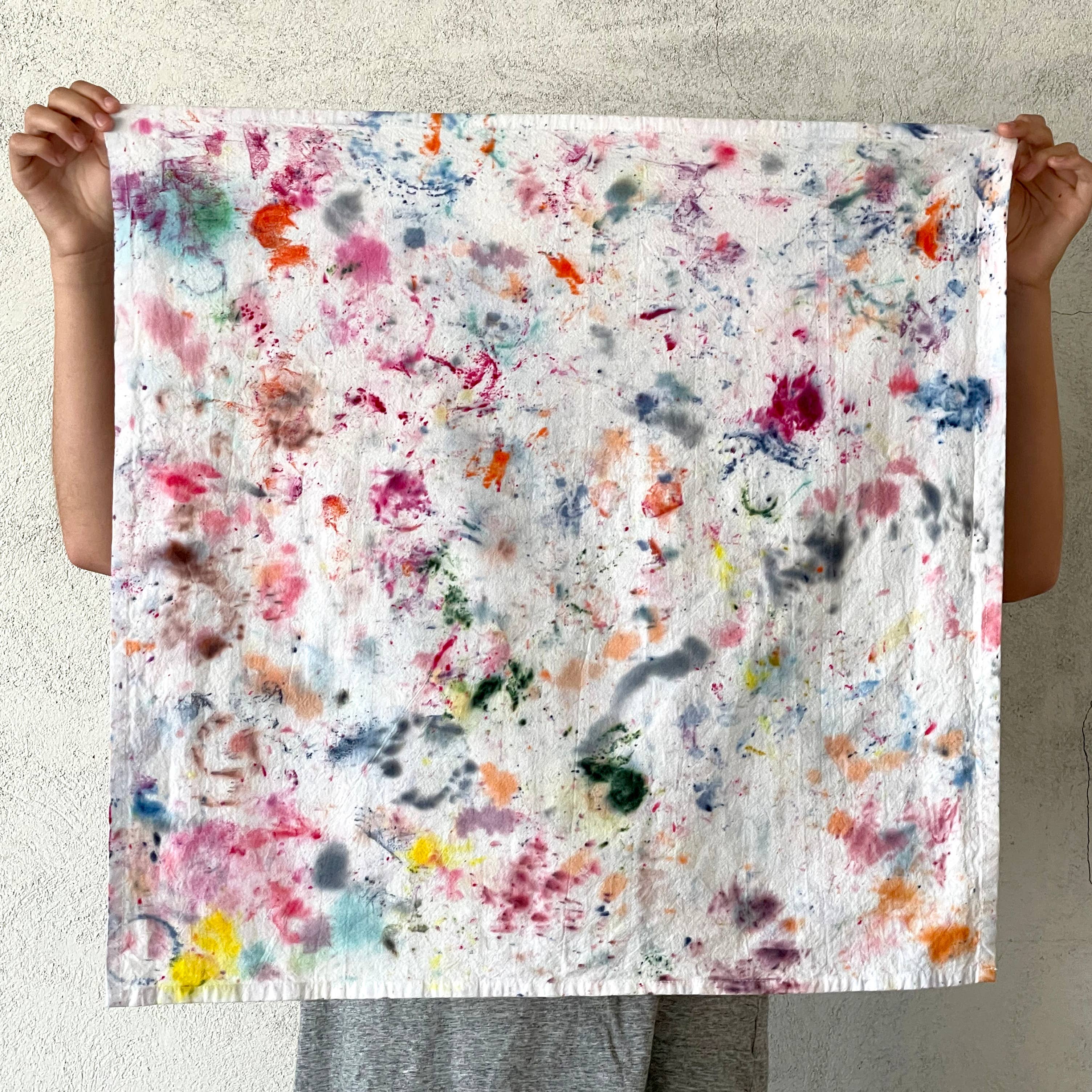 Merle Works - Wholesale Tea Towel - Happy Accident Hand-dyed Tea Towel1