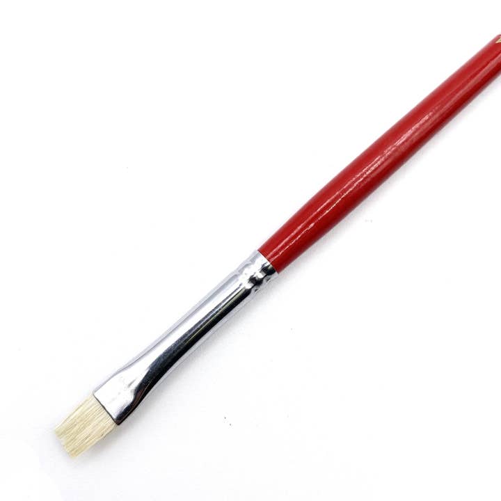 Nobel Students - White Hog Bristle Brush with Long Handle for wholesale by Nobel Arts