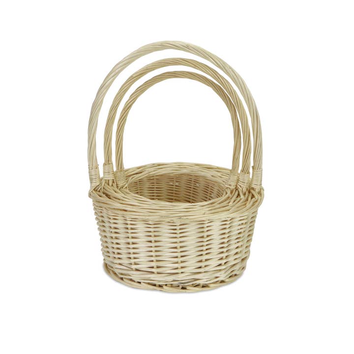 Cheungs Home Decor - Wholesale Food Gift Basket - Kirkel Brown Nested Round Basket Set