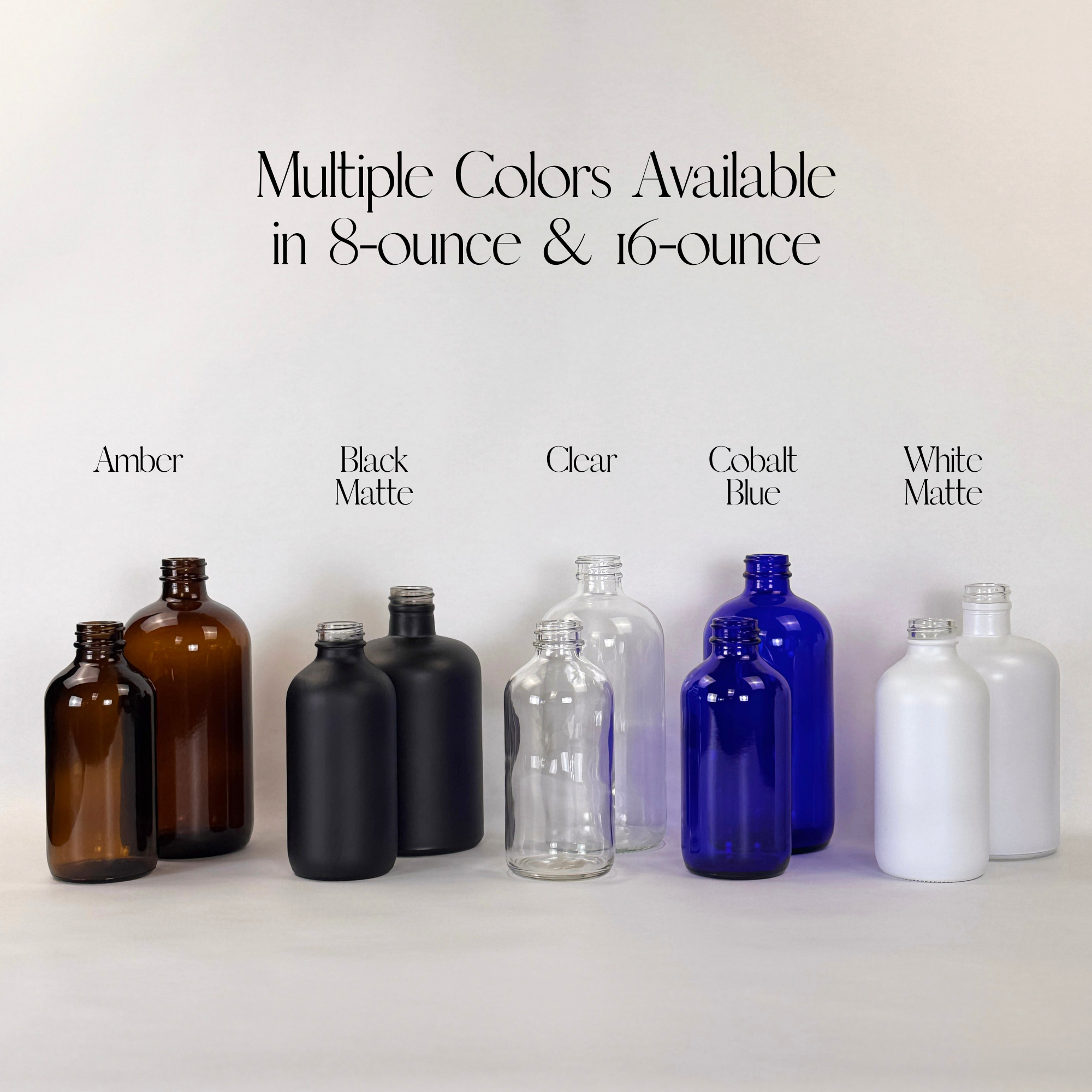 Blush Apothecary – wholesale Soap dispenser – Clear Glass Dispenser Bottle | 8 or 16-ounce9