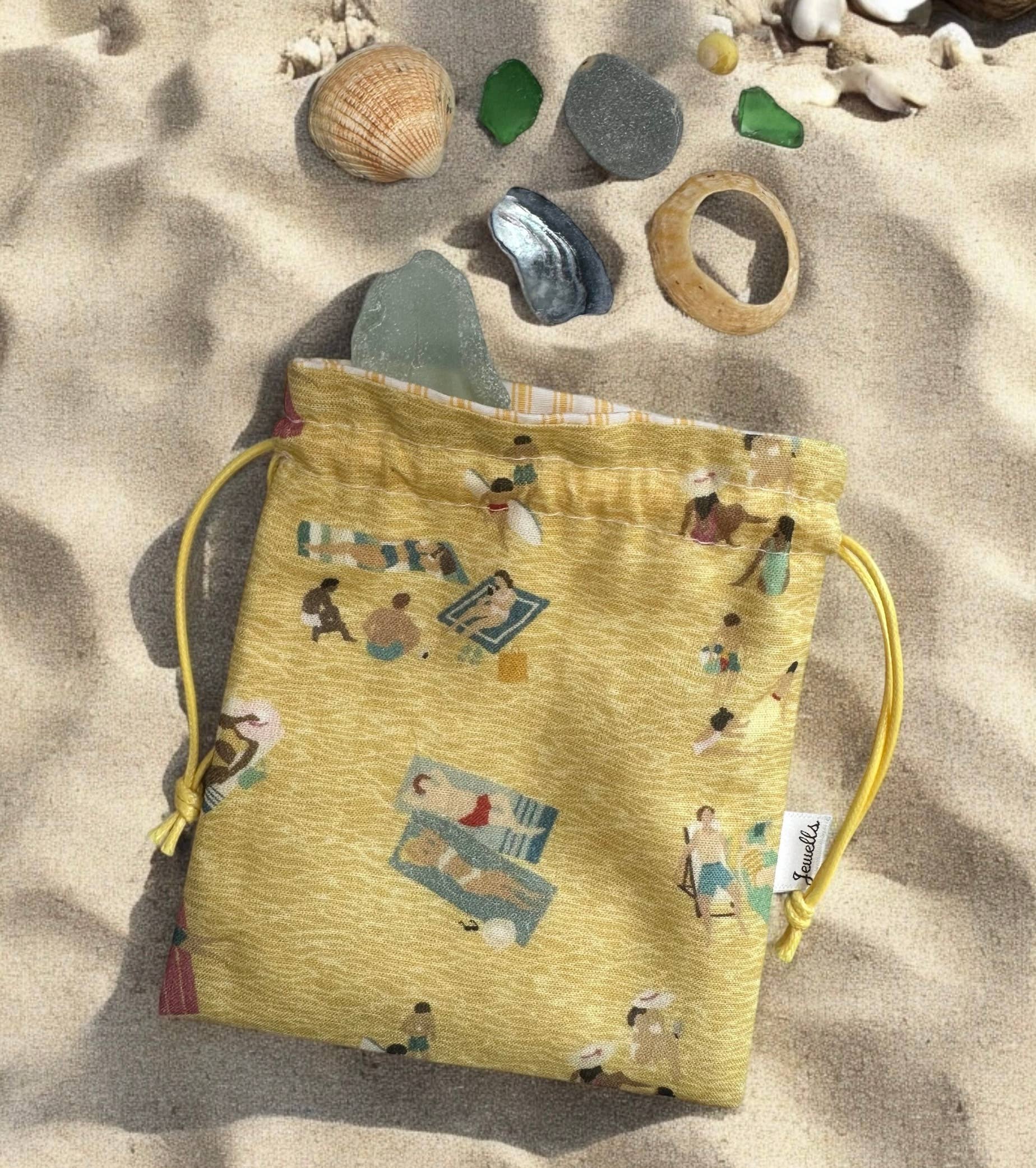 Jewells - Vente Pochette – femme - Sac de collecte de plage en tissu Sea Beach Combing 2 modèles3