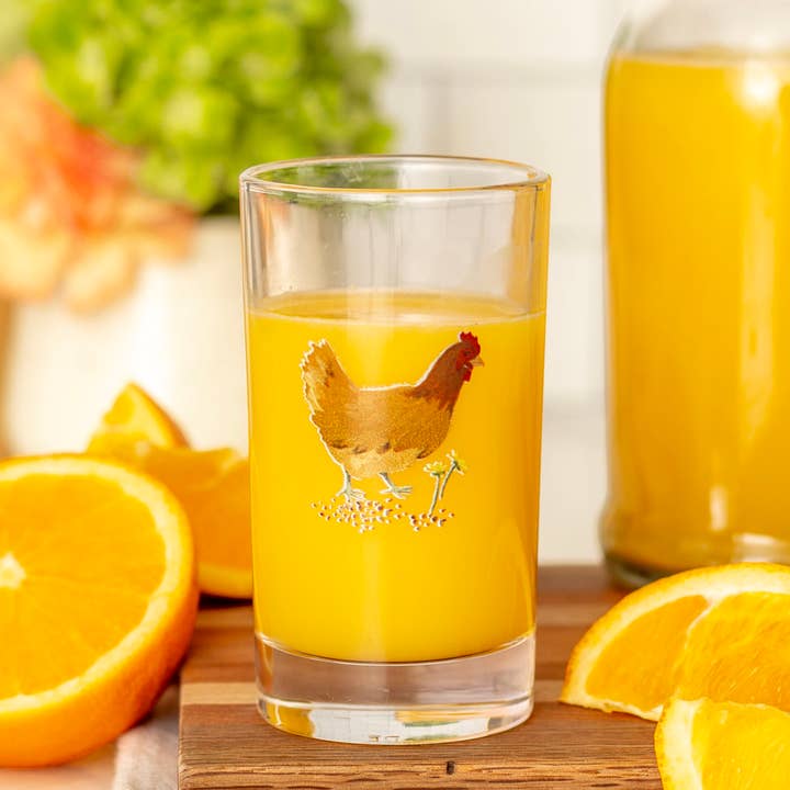 Mini-sapglas met bruine kip voor wholesale door 1canoe2 | One Canoe Two Paper Co.