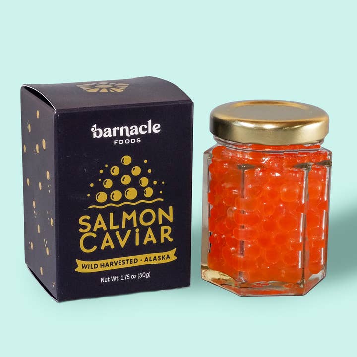 Salmon Caviar - Shelf Stable (1.75 oz) for wholesale by Barnacle Foods