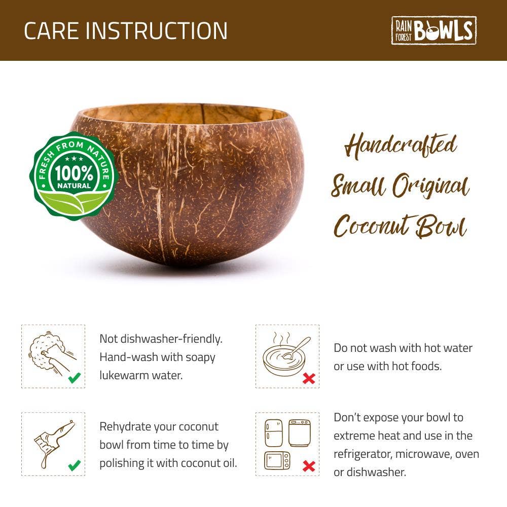 Rainforest Bowls - Wholesale Kom - Kleine originele kokosnootschaal4
