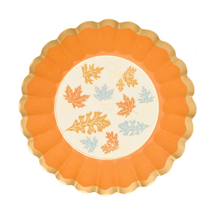 Sophistiplate - Vente Assiette à salade - Assiettes à salade de récolte dorée/8 unités