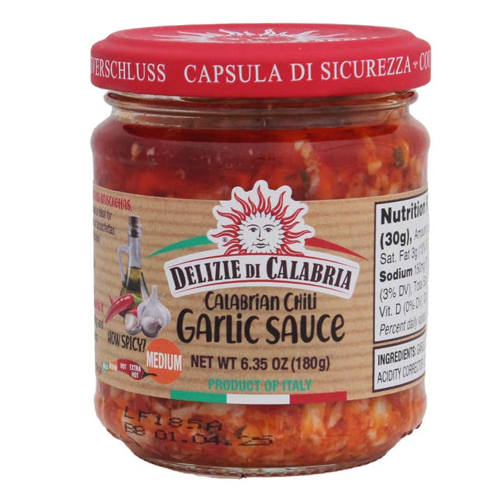 Calabrian Chili Garlic Sauce - 6.35oz (180gm) for wholesale by M5 Corporation
