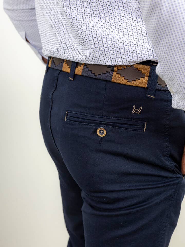 Custi Mikelo: Men's Clothing & Christmas Gifts - Wholesale Pants – Men's - Navy Blue Stretch Chino Pants | Jesulín0