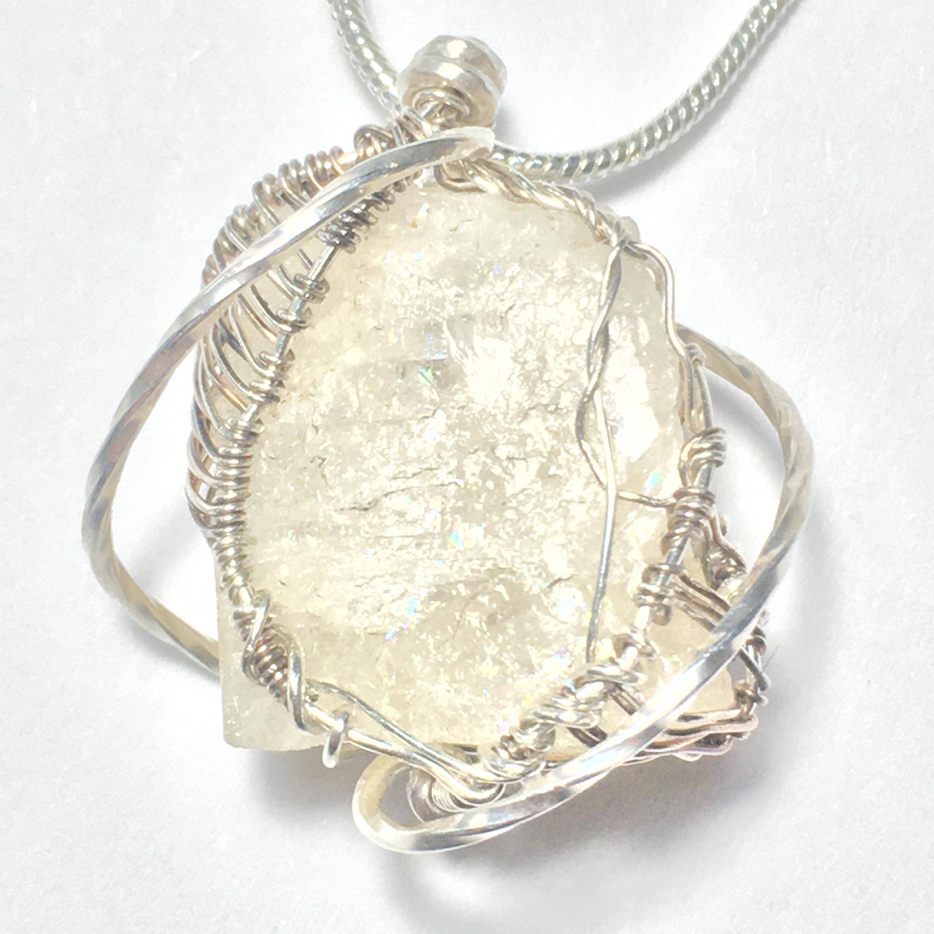 Wildheart Crystals - Wholesale Individual Charm/Pendant - Brazilian Phenacite Silver Wire-Wrap Pendant2