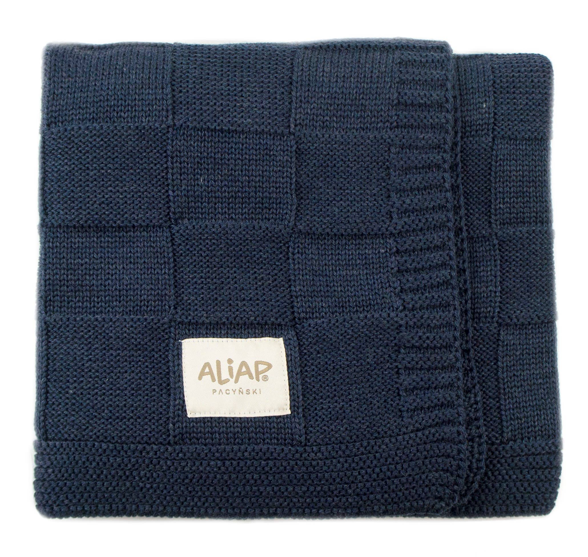 ALIAP - Wholesale Bedding Blanket - Kids & Baby - 100% Merino Wool Blanket Chessboard Knit 5004W3