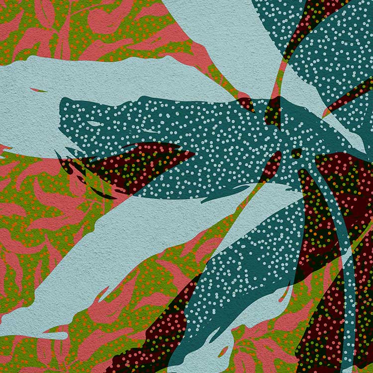 The Northern Line – wholesale Art print – Floraison Bleue - Botanical Print2