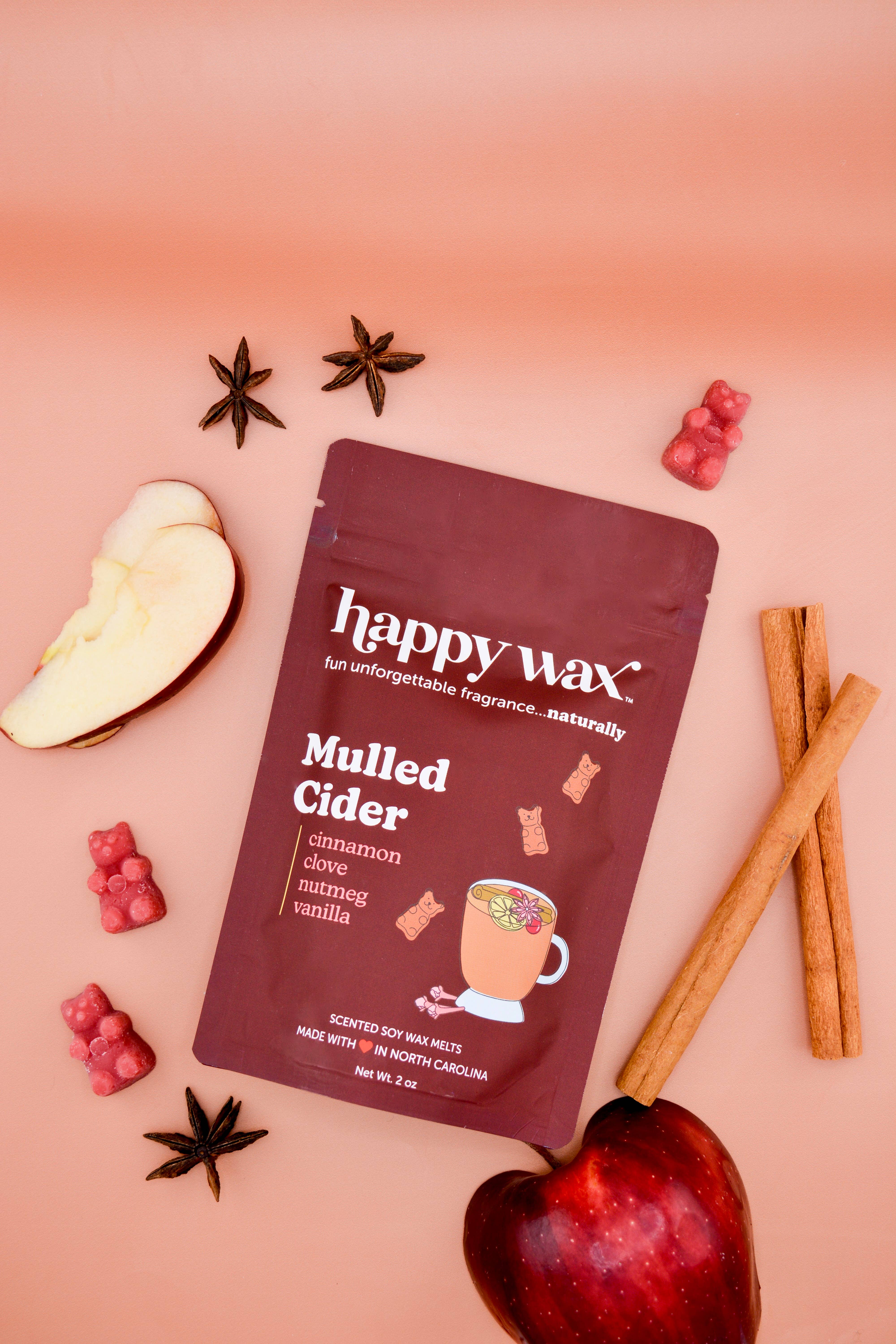 Happy Wax - Wholesale Wax Melt - Mulled Cider Wax Melts - Sample Pouch (2 oz)1