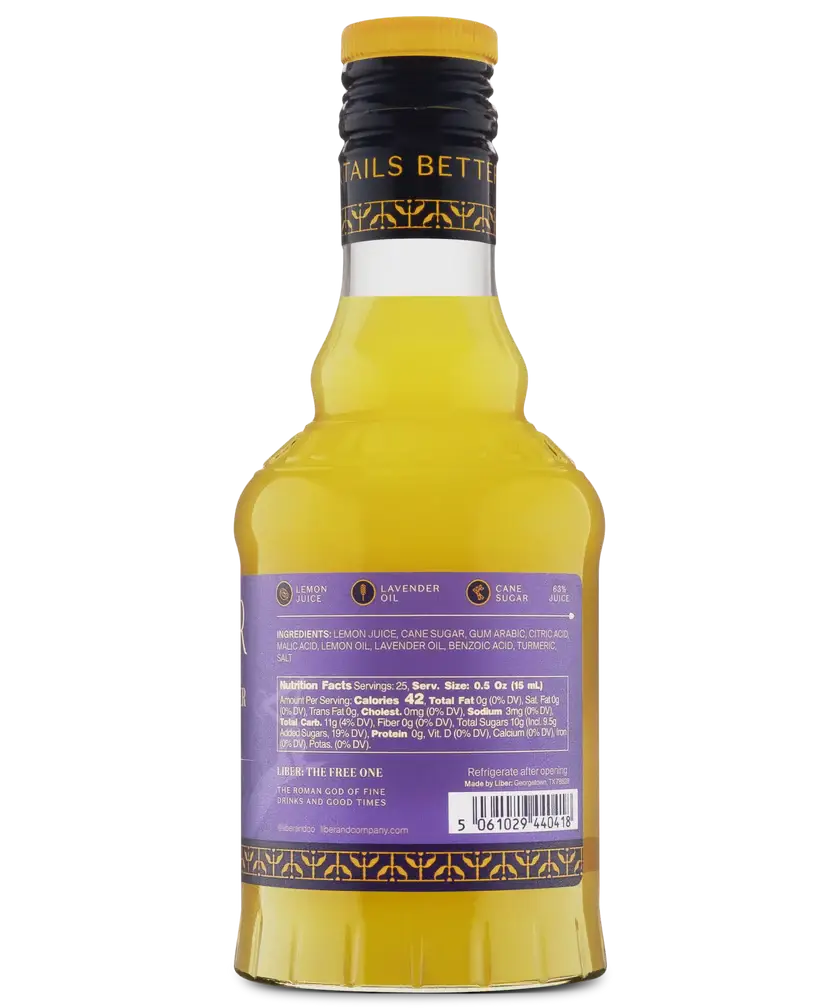Liber & Co. - Wholesale Cocktail Mix/Syrup - Lemon Lavender Cordial6