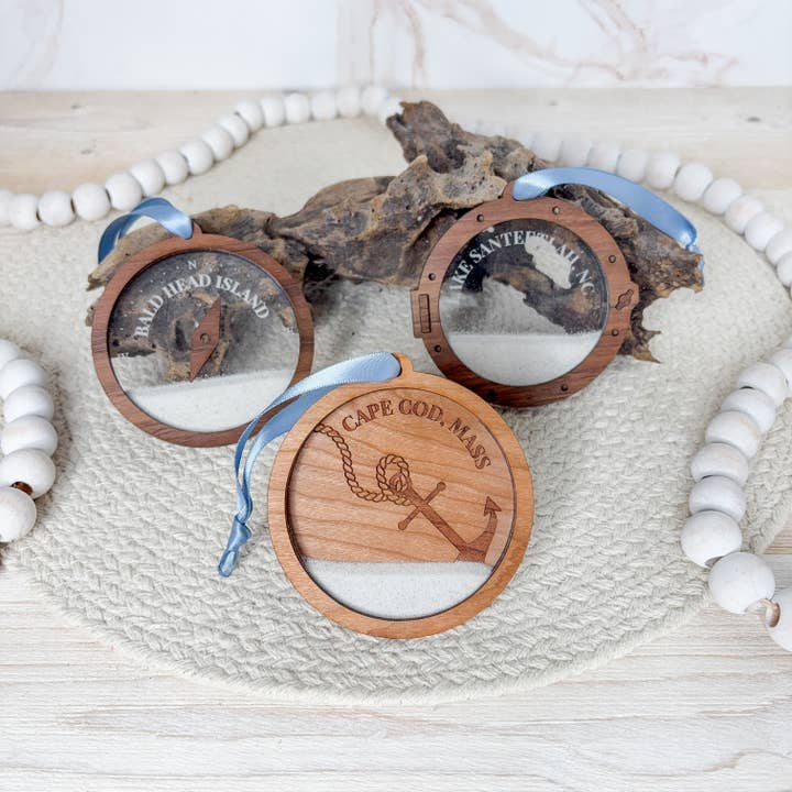 Nautical Sand Keepsake Ornament - Starter Set with Display for wholesale by The Cottonseed Marketplace