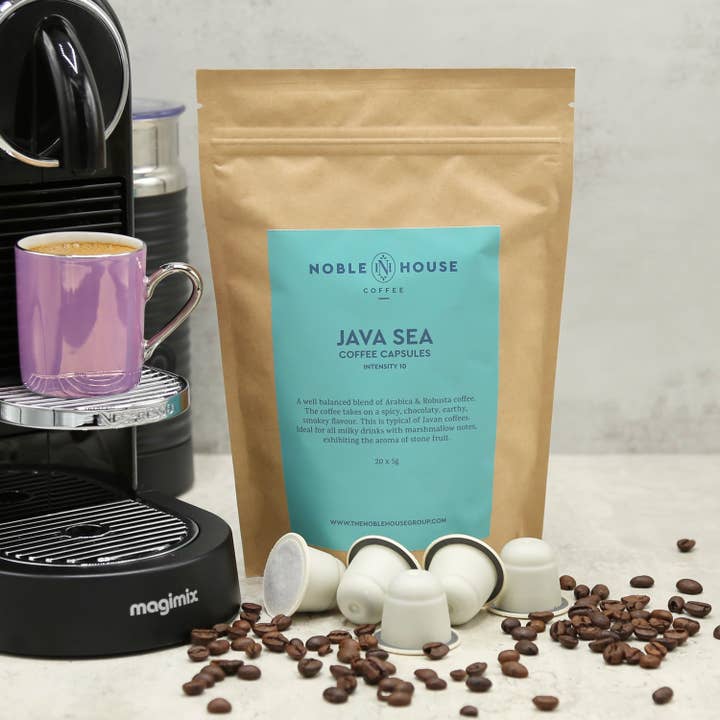 Java Sea Coffee Pods for wholesale by Noble House Coffee