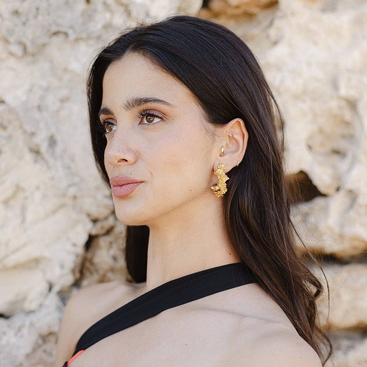 ACUS - Wholesale Hoop Earrings - Orchid Hoop Earrings1