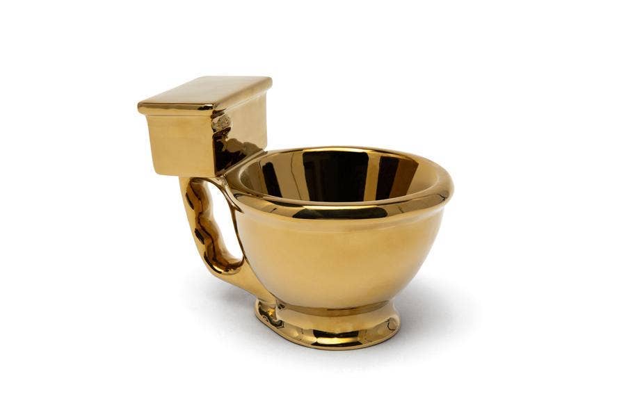 BigMouth Inc - Wholesale Coffee Mug - Golden Toilet Mug