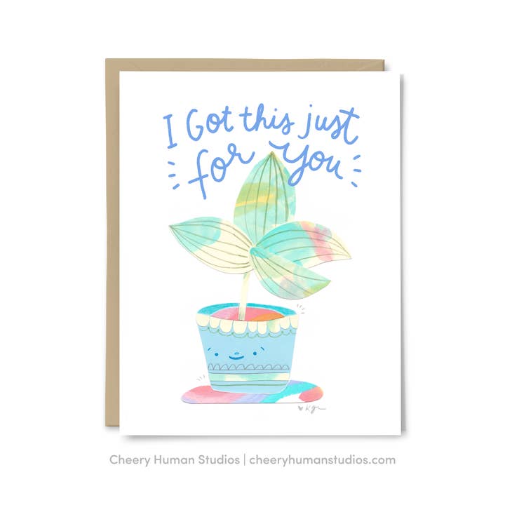 Só para você - cartão de felicitações de amor e amizade por atacado de Cheery Human Studios