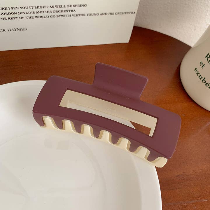 AK Brand - Wholesale Hair Clip - Women's - Dual Colored Jumbo Acrylic Hair Claw5