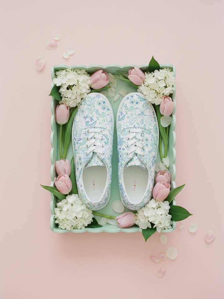 Sweet Mint Garden Women’s lace-up Shoes for wholesale by Pearly Peach