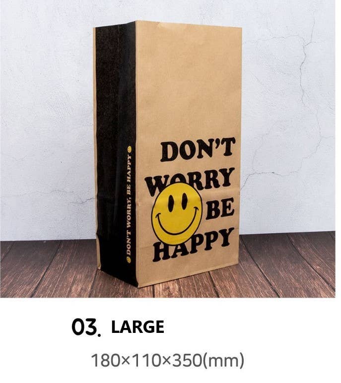 K-Wonderland - Venta al por mayor Conjunto de bolsas de regalo - Set de 6 bolsas de papel con forma de sonrisa o bolsa de regalo2