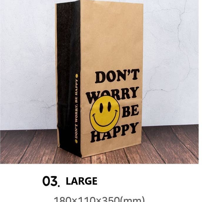 K-Wonderland - Venta al por mayor Conjunto de bolsas de regalo - Set de 6 bolsas de papel con forma de sonrisa o bolsa de regalo2