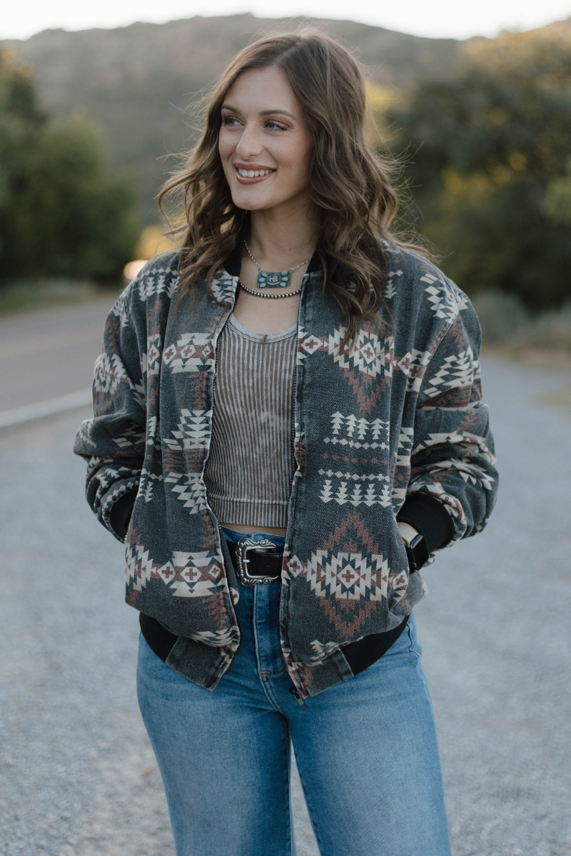 Sterling Kreek - Wholesale Bomber Jacket - Women's - Sagebrush Spirit Bomber Jacket8