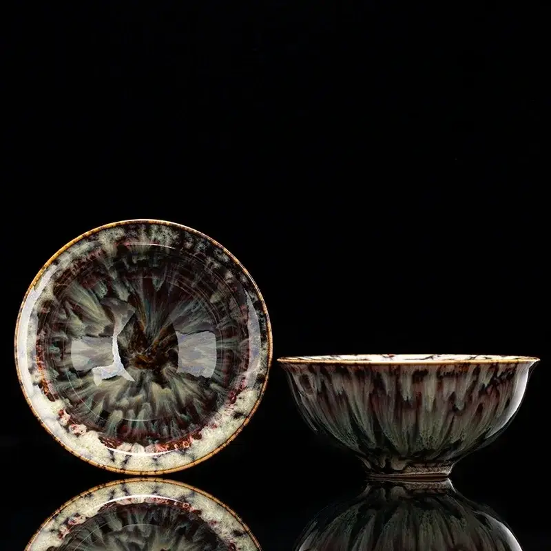 Otterware – wholesale Coffee/tea cup – Handmade Artisanal Tenmoku Glaze Tasting Cup (Single)10