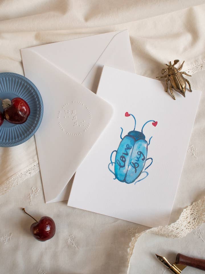 Love Bug Card for wholesale by La la lu
