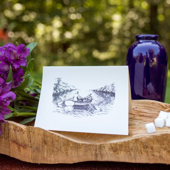 Sugarheads – Engroshandel Hverdagshilsen kort – Rowboat finurlig pen og blæk lykønskningskort3